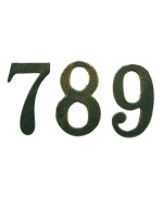 Ferramenta1.com | Numero civico in ghisa verde ant.n.3 cm.13 - PZ 1