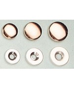 Ferramenta1.com | Sc borchia coprivite ottone nichelato 14 mm da 12 pz - SC 5