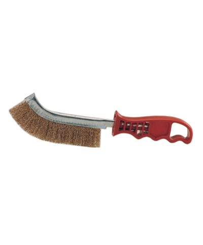 Ferramenta1.com | Spazzola curva tipo spyd fili acciaio 275 mm - PZ 24