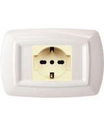 Ferramenta1.com | Tondo placca magic plast 1p schuko bianco - PZ 10