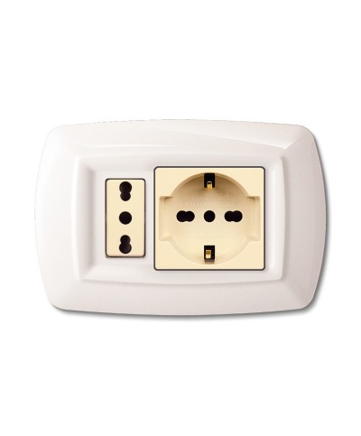 Ferramenta1.com | Tondo placca magic plast schuko+modulo bia - PZ 10