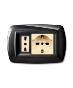 Ferramenta1.com | Tondo placca magic plast schuko+modulo ne - PZ 10