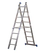 Ferramenta1.com | Scala all. azzurra 13+13 gradini h 390-670 cm - PZ 1