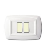 Ferramenta1.com | Tondo placca magic plast 2p ravvicinati bianco - PZ 10