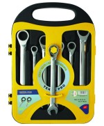 Ferramenta1.com | Serie  7 chiavi a cricchetto 8/19 mm cromo van - CF 1