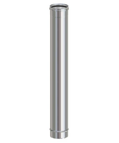 Ferramenta1.com | Tubo inox aisi 304 h 100 cm per pellet d  8 cm - PZ 10