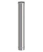 Ferramenta1.com | Tubo inox aisi 304 h 100 cm per pellet d  8 cm - PZ 10