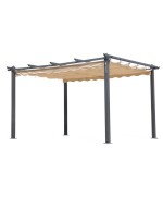 Ferramenta1.com | Pergola in alluminio c/telo retrattile 3x4 m 2018 - PZ 1