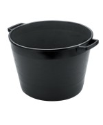 Ferramenta1.com | Cassa tonda per macerie 65 l d 55xh41 cm nero - PZ 5