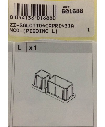 Ferramenta1.com | R salottocapribianco-(piedino l) - PZ 1