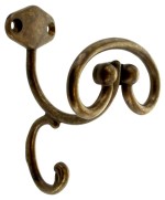 Ferramenta1.com | Bl appendiabiti anticato 43007 75x106 mm ottone* - BL 6