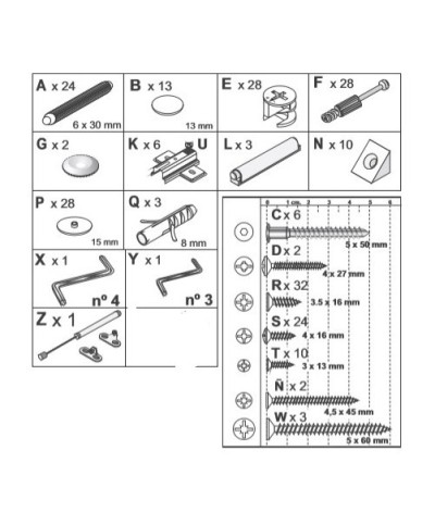 Ferramenta1.com | R accessori montaggio x parete zaiken - CF 1
