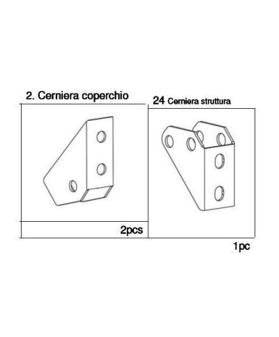Ferramenta1.com | R cp cerniere nr.2 nr.24 x barbecue asado - CP 1
