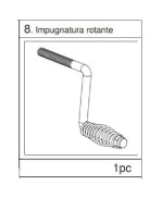 Ferramenta1.com | R impugnatura rotante nr.8 x barbecue asado - PZ 1