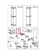 Ferramenta1.com | R supporto h x  armadio terry wave 1a  2350ruw - PZ 0