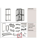Ferramenta1.com | R supporto s x  armadio terry cwood 2a  p/s 3680 - PZ 1