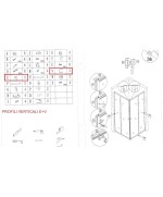 Ferramenta1.com | R profili verticali e+v x box doccia crist.trasp.mm.4 cm.80x80 iglo4 - CF 0
