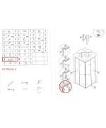 Ferramenta1.com | R cp profili h x box doccia crist.trasp.mm.4 cm.80x80 iglo4 - CP 0