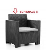 Ferramenta1.com | R schienale c  x salotto resina 4pz.c/cusc.nebraska 2 marron - PZ 0