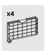 Ferramenta1.com | R laterale x tavolino storage x salotto nebraska 2 marron - PZ 0