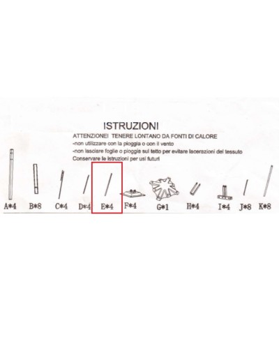 Ferramenta1.com | R particolare e x gazebo in acciaio smeralda mt.3x3 - PZ 1