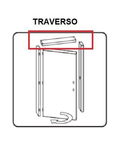 Ferramenta1.com | R traverso battente porta microtec bianco 210x70 - CF 1