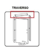Ferramenta1.com | R traverso battente porta microtec bianco 210x70 - CF 1