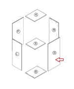 Ferramenta1.com | R pannello d x kit parete living bridge cemento c.4298 - PZ 1