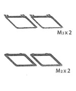 Ferramenta1.com | R cornice m2+m3 x pattumiera 2 ante cm. 68x37x90h art plast - PZ 1