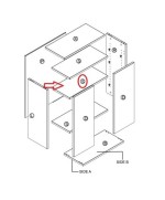 Ferramenta1.com | R mensola x kit mobile 2a 68xh.95x34 rovere k105 - PZ 1