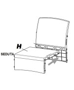 Ferramenta1.com | R seduta h x salotto resina venezia 4pz marrone - PZ 1