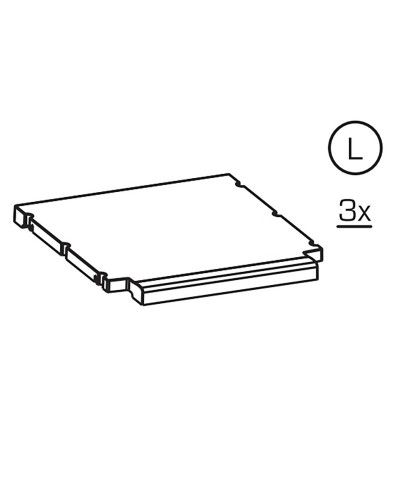 Ferramenta1.com | R ripiano l x armadio rattan  cm.65x45x172h - PZ 1