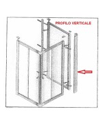 Ferramenta1.com | R profilo verticale x parete fissa crist.tras/ser.mm.6cm.74/80lusso - PZ 1