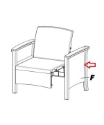 Ferramenta1.com | R fianco f x salotto resina venezia 4pz marrone - PZ 1