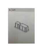 Ferramenta1.com | R piedino l x salotto resina 4pz.c/cusc.nebraska 2 marron - PZ 1