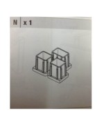 Ferramenta1.com | R piedino n  x salotto resina 4pz.c/cusc.nebraska 2 marron - PZ 1