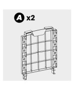 Ferramenta1.com | R part.a tavolino x salotto resina lido 4pz antracite - PZ 1