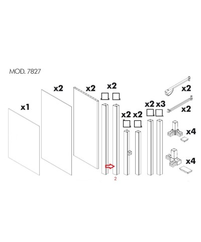Ferramenta1.com | R montante nr.2 x kit coprilavatrice resina - PZ 1