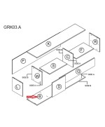 Ferramenta1.com | R base b grk03.a x kit parete living bridge 210x170x35 cemento - PZ 1