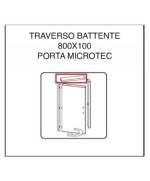 Ferramenta1.com | R traverso battente x porta microtec frassino/bianco 210x80 - CF 1