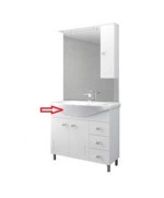 Ferramenta1.com | R lavabo x mobile bagno bianco eva cm.105 completo - PZ 1