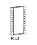 Ferramenta1.com | R pannello r x armadio terrycrattan 2a 68x39x170h p/s 3680 - PZ 1