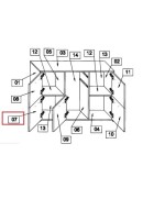 Ferramenta1.com | R sportello nr.7 bianco x kit buffet elvezia rovere/bianco laccato - PZ 1