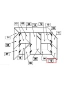 Ferramenta1.com | R sportello nr.10 bianco  x kit buffet elvezia rovere/bianco laccato - PZ 1