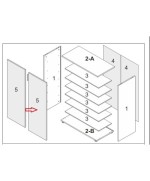 Ferramenta1.com | R anta x kit scarpiera maxi 2a/6r cm.72x36x103h rov/bi - PZ 1
