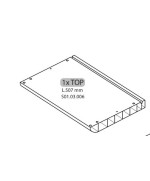 Ferramenta1.com | R 1xtop l.507mm x armadio sporco pulito resina 1 anta - PZ 1