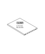 Ferramenta1.com | R 1xrip l.312 mm x armadio spogliatoio resina a 1 posto in kit c/serrat - PZ 1