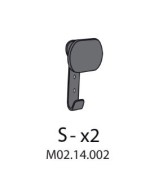 Ferramenta1.com | R s-x2 m02.14.002 x armadio spogliatoio resina a 2 posti in kit c/serrat - PZ 1