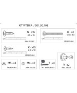 Ferramenta1.com | R kit viteria /s01.50.108 x armadio spogliatoio resina a 2 posti in kit c/serrat - CF 1