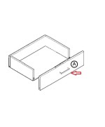 Ferramenta1.com | R frontale cassetto x kit comodino 2 cassetti 41x48x36 rovere barly k021 - PZ 1